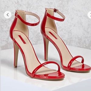 OFFER TODAY!!!! Red Patent Faux Leather Heels!